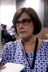 Maria Angela abordou a necessidade de sedimentar critérios da Avaliação (Foto: Haydée Vieira – CCS/CAPES)